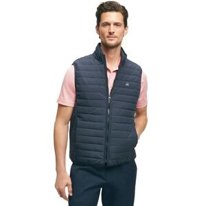 BROOKS BROTHERS PERFORMANCE SERIES VEST MEN XXL NWT NYLON BLD PUFFER POCKETS